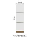 Ver imagem 3 de Paneleiro Madesa Lux 60 cm 3 Portas Rustic/Branco Veludo