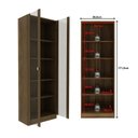 Ver imagem 4 de Conjunto de Escritório 2 Peças com Escrivaninha ME4185 e Armário ME4115 com 2 Portas de Vidro
