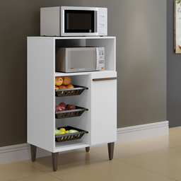 Fruteira 3 Cestos 1 Porta Berlim 1 Porta Kaiki Branco - 1 Fruteira 3 Cestos 1 Porta Berlim 1 Porta Kaiki Branco - 1