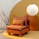 Ver imagem 1 de Sofá Modular com Encosto Pé Bolinha Sôma CabeCasa MadeiraOriginals Marrom Mocha Mousse