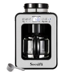 Secura Cafeteira Automática com Moedor e Jarro de Vidro 17oz (preto) - 1