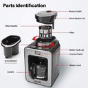 Ver imagem 3 de Secura Cafeteira Automática com Moedor e Jarro de Vidro 17oz (preto)