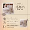Kit Edredom Mônaco Fitado Percal Soft 300 Fios com Fronha Solteiro 02 Peças - Dupla Face Listrado Ac - 7