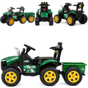 Ver imagem 2 de Trator Infantil Eletrico Biemme Super Farmer Verde 12v Controle