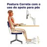 Descanso Ergonômico para Os Pés Apoio de Pé Regulagem - 5