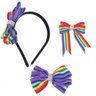 Kit 3 Unidades Tiara Laço Enfeite Lgbt Arco Iris Lgbtqia+ - 1