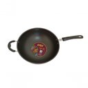 Ver imagem 3 de Panela Wok Antiaderente Grande 28cm Cabo Duplo Cor Cereja