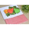 Kit Pano de Prato em Patchwork com 5 pçs - Frutas Arte & Tear Kit Pano de Prato Patchwork - 5
