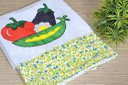 Ver imagem 6 de Kit Pano de Prato em Patchwork com 5 pçs - Frutas Arte & Tear Kit Pano de Prato Patchwork