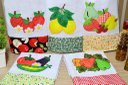Ver imagem 1 de Kit Pano de Prato em Patchwork com 5 pçs - Frutas Arte & Tear Kit Pano de Prato Patchwork