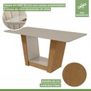 Ver mais imagens de Conjunto Mesa Com Tampo 6 Cadeiras Naturale Apogeu Móveis Lopas