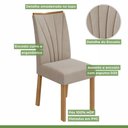 Ver imagem 5 de Conjunto Mesa Com Tampo 6 Cadeiras Naturale Apogeu Móveis Lopas