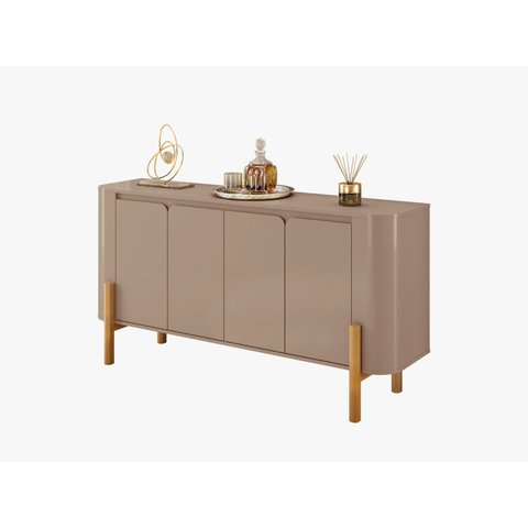 Buffet Imbassaí Elegância Portas Orgânicas Soft Close:Fendi