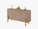 Ver imagem 1 de Buffet Imbassaí Elegância Portas Orgânicas Soft Close:Fendi