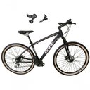 Ver imagem 1 de Bicicleta Aro 29 Gti Roma Alumínio 21v Câmbios Shimano Freio a Disco C- Pneu Faixa Bege Preto-
