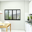 Ver imagem 3 de Janela de Correr Alumínio Preto 04f C/grade Classic