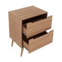 Ver imagem 4 de Gabinete Banheiro 60cm 2 Gavetas Retrô Multimóveis CR10119 Amêndoa