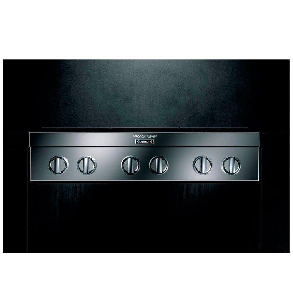 Cooktop 6 Bocas Brastemp Gourmand Inox Semiprofissional 127V BDR90AR - 2