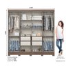 Guarda-Roupa Casal 8 Portas 4 Gavetas Devon Henn - 4