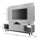 Ver imagem 7 de Rack com Painel Horizon 2.2 com Led Off White com Natural - Moveisaqui