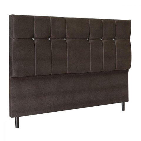 Cabeceira Casal King Jbe Opala 195cm Marrom Cama Box 193cm