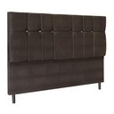 Ver imagem 1 de Cabeceira Casal King Jbe Opala 195cm Marrom Cama Box 193cm