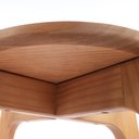 Ver imagem 2 de Mesa de Centro Redonda para Sala com Bandeja Maderia Maciça 53cm x 30cm Mel Escuro Casavee