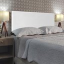 Ver imagem 2 de Cabeceira Estofada para Cama Luxo Lisa Clean Corino Rbl:solteiro Painel/branco