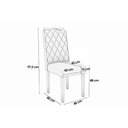 Ver imagem 2 de Cadeira Sala de Jantar 2cad153ea Kit 4 Un Eucalipto/veludo Bege A036 - Kappesberg