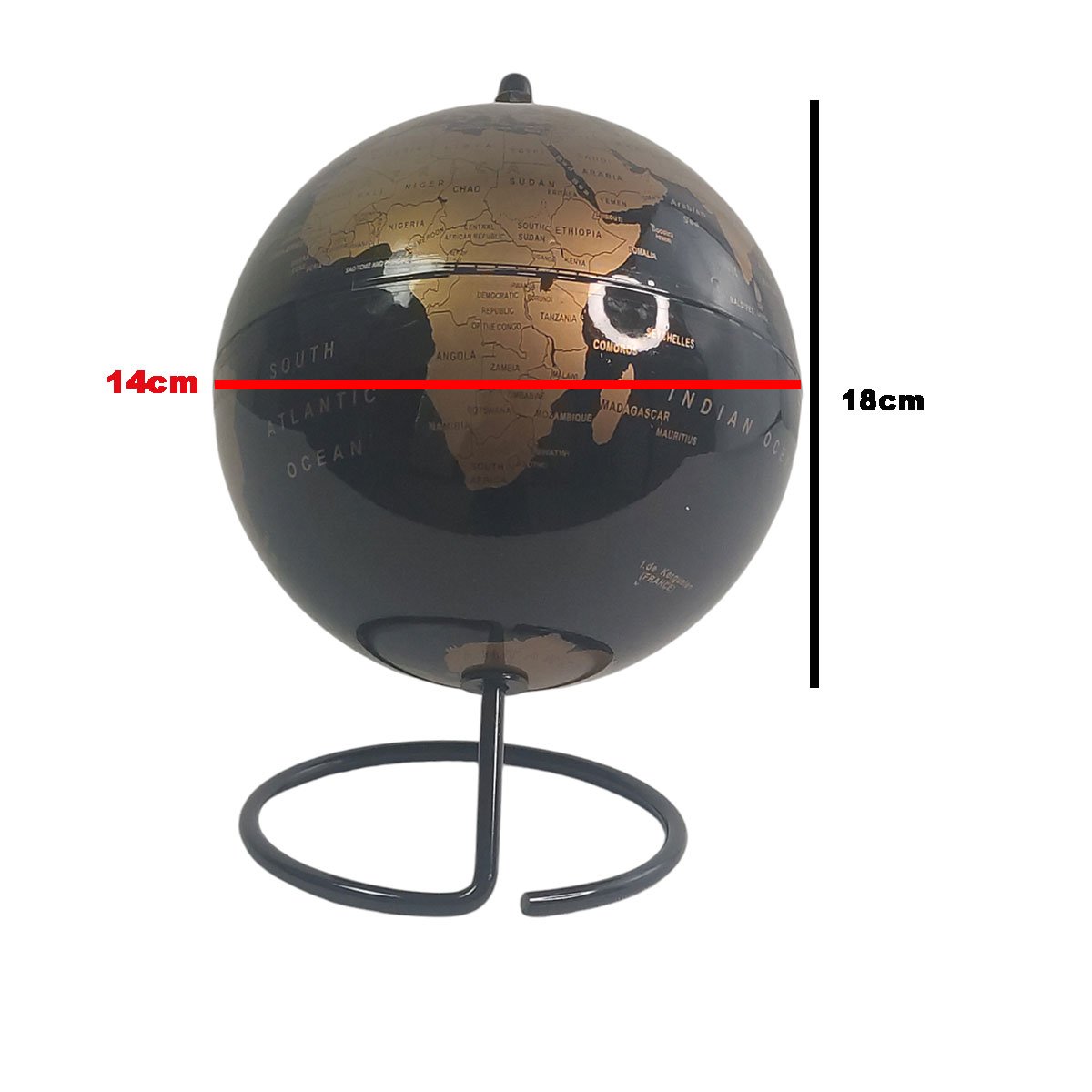 Globo Terrestre Giratorio Interativo Mapa Mundi Decoraçao Esfera Mundo Sala de Aula Estudo Geografia - 5