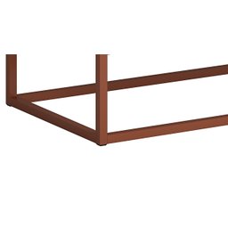 Kit 2 Mesas De Cabeceira 45cm Eros Puxadores Cava Com Pés De Meta - 5 Kit 2 Mesas De Cabeceira 45cm Eros Puxadores Cava Com Pés De Meta - 5