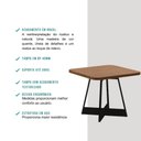 Ver imagem 5 de Conjunto Sala de Jantar Seul 4 Cadeiras Carraro