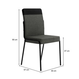 Conjunto Sala de Jantar Seul 4 Cadeiras Carraro - 2