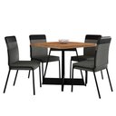 Ver imagem 1 de Conjunto Sala de Jantar Seul 4 Cadeiras Carraro