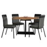 Conjunto Sala de Jantar Seul 4 Cadeiras Carraro - 1