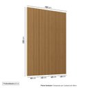 Ver imagem 3 de Painel Ripado para TV até 65 Polegadas 160x230cm Aruá CabeCasa MadeiraOriginals Marrom Jatobá