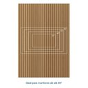 Ver imagem 5 de Painel Ripado para TV até 65 Polegadas 160x230cm Aruá CabeCasa MadeiraOriginals Marrom Jatobá