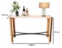 Ver imagem 2 de Aparador Luxo Decorativo para Sala de Estar/hall de Entrada - Pés em Madeira 100cm - Austria - Off W