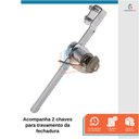 Ver imagem 3 de Kit 10 Fechadura Trava para Vitrine Tipo Jacaré Vidro Freezer 140mm - Starfer