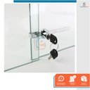 Ver imagem 6 de Kit 10 Fechadura Trava para Vitrine Tipo Jacaré Vidro Freezer 140mm - Starfer