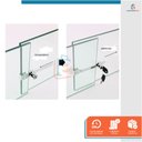 Ver imagem 4 de Kit 10 Fechadura Trava para Vitrine Tipo Jacaré Vidro Freezer 140mm - Starfer