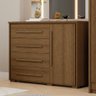 Cômoda Grande com Sapateira e 4 Gavetas Angra Rimo - Jequitibá - 1