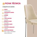 Ver imagem 6 de Conjunto com 2 Cadeiras Metal Vicenza Moderna Mobilia