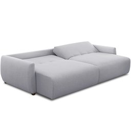 Sofá Cama Retrátil 2 Lugares para Sala de Estar 170cm Sky T03 Linho Cinza - Lyam Decor - 6