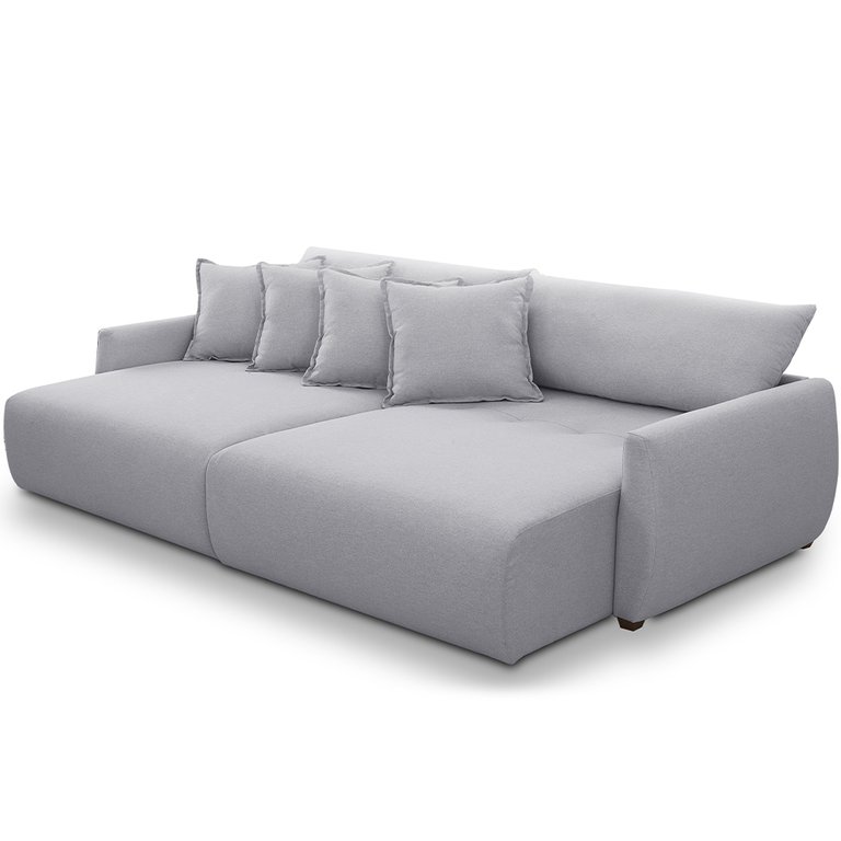 Sofá Cama Retrátil 2 Lugares para Sala de Estar 170cm Sky T03 Linho Cinza - Lyam Decor Sofá Cama Retrátil 2 Lugares para Sala de Estar 170cm Sky T03 Linho Cinza - Lyam Decor