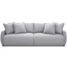 Sofá Cama Retrátil 2 Lugares para Sala de Estar 170cm Sky T03 Linho Cinza - Lyam Decor - 3