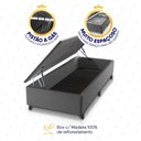 Ver imagem 5 de Conjunto Box Baú Cinza Durban Azul Espuma D28 Solteiro 96x203x64 - King House