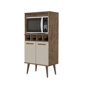 Torre Nuvola Cor:canela Off White - Armário para Cozinha - Mizza Decor