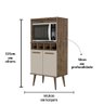 Torre Nuvola Cor:canela Off White - Armário para Cozinha - Mizza Decor - 4