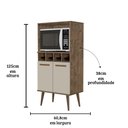 Ver imagem 4 de Torre Nuvola Cor:canela Off White - Armário para Cozinha - Mizza Decor